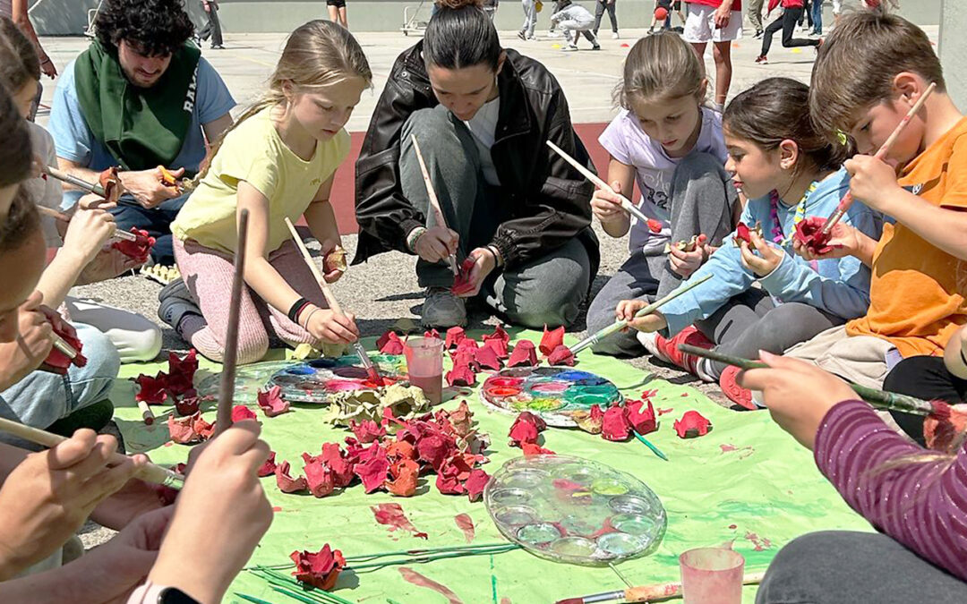 Els nens i nenes de Primària portem la primavera a l’Hospital General de Sant Cugat