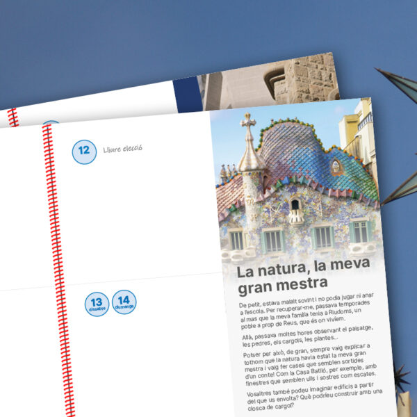 L’Agenda de Primària, dedicada a l’arquitecte Antoni Gaudí