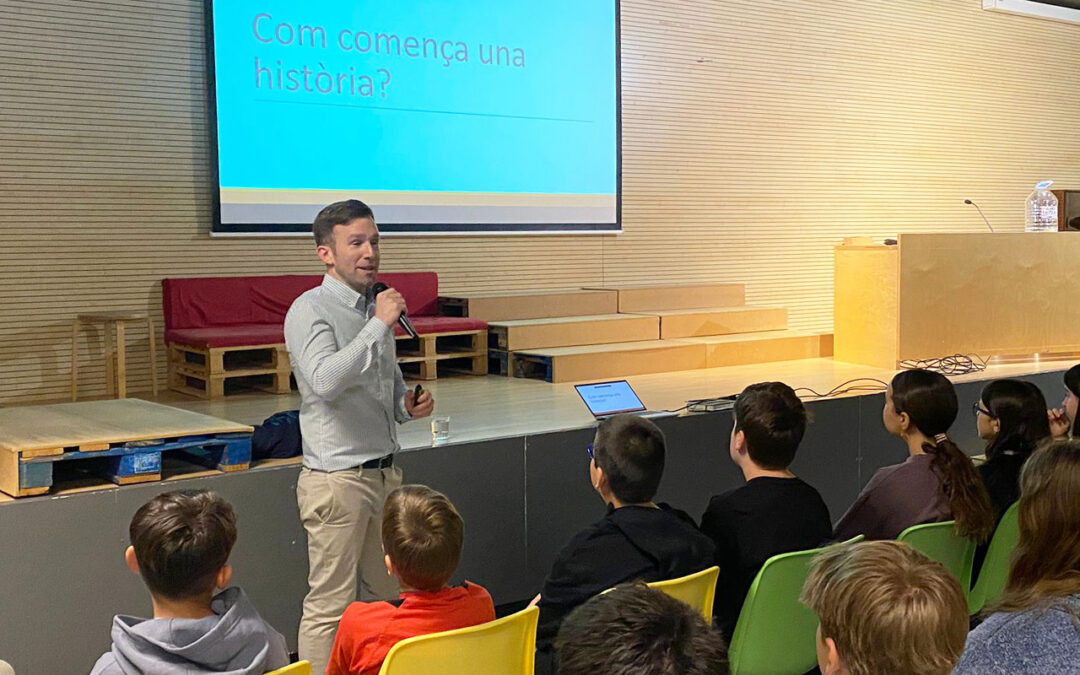 Per Sant Jordi, a l’escola rebem diferents autors i autores