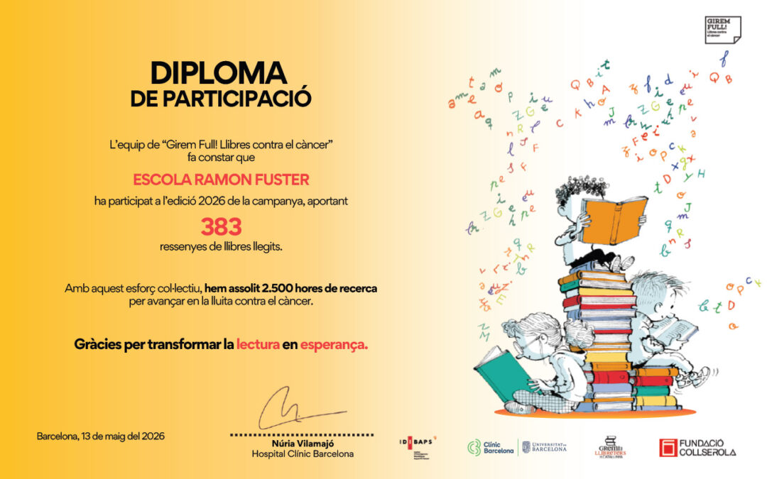 Èxit de la nova edició del projecte Girem Full! Llibres contra el càncer
